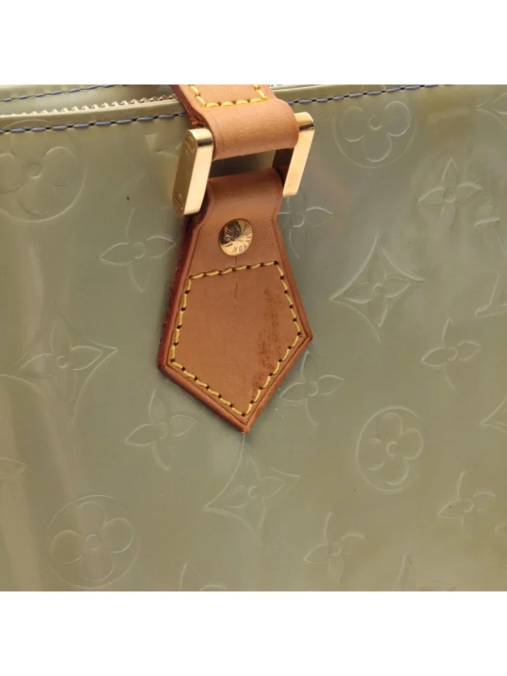 Louis Vuitton Handbag Houston Gray Leather